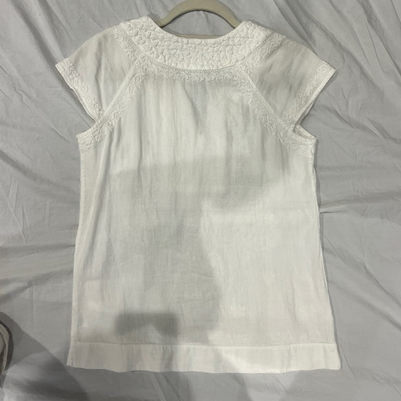 Roller Rabbit Cream Textured Top - Picture 2 of 3